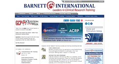 Desktop Screenshot of barnettinternational.com